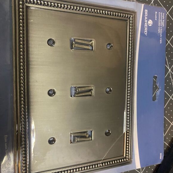 Brainerd Decorator Architectural Triple Toggle Wall Plate/Switch Plate/Cover - Picture 5 of 7